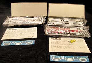 1/700 WATER LINE 8 SHIP BOAT MODELS - NOS: USSR NAVAL PLANE JET AND HELICOPTER S